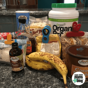 Quick, Easy {Allergy Friendly} Chocolate Banana Walnut Breakfast Cookies- Ingredients- Corpus Christi Moms Blog