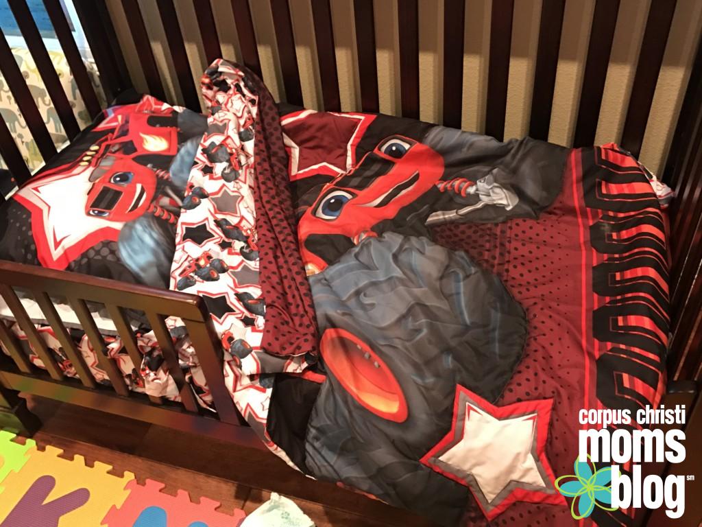 Blaze- A Toddler Craze- Blaze Bed Sheets- Corpus Christi Moms Blog