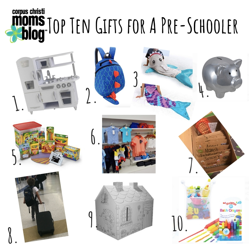 Top Ten Gifts for A Pre-Schooler