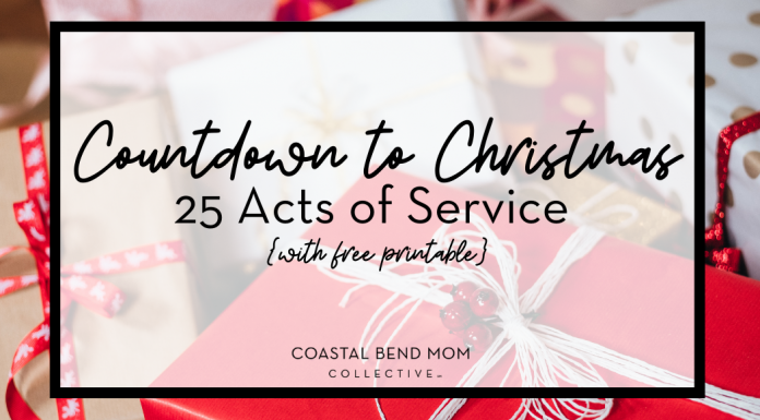 25 days of service | Coastal Bend Mom Collective