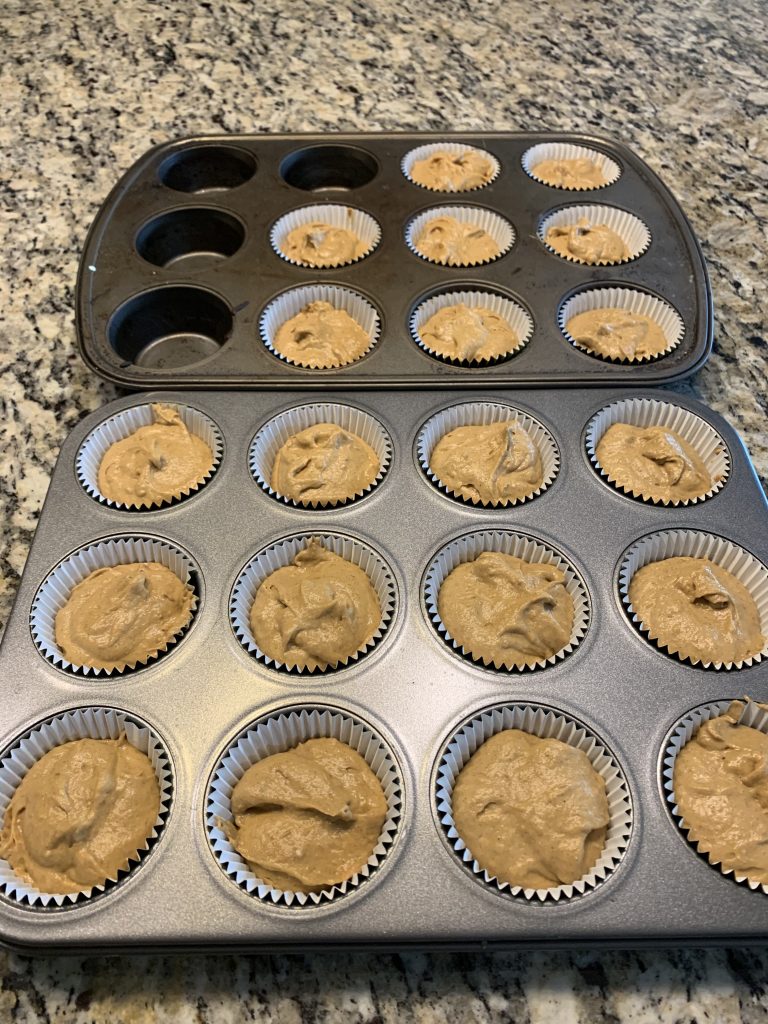pumpkin muffins ready to bake