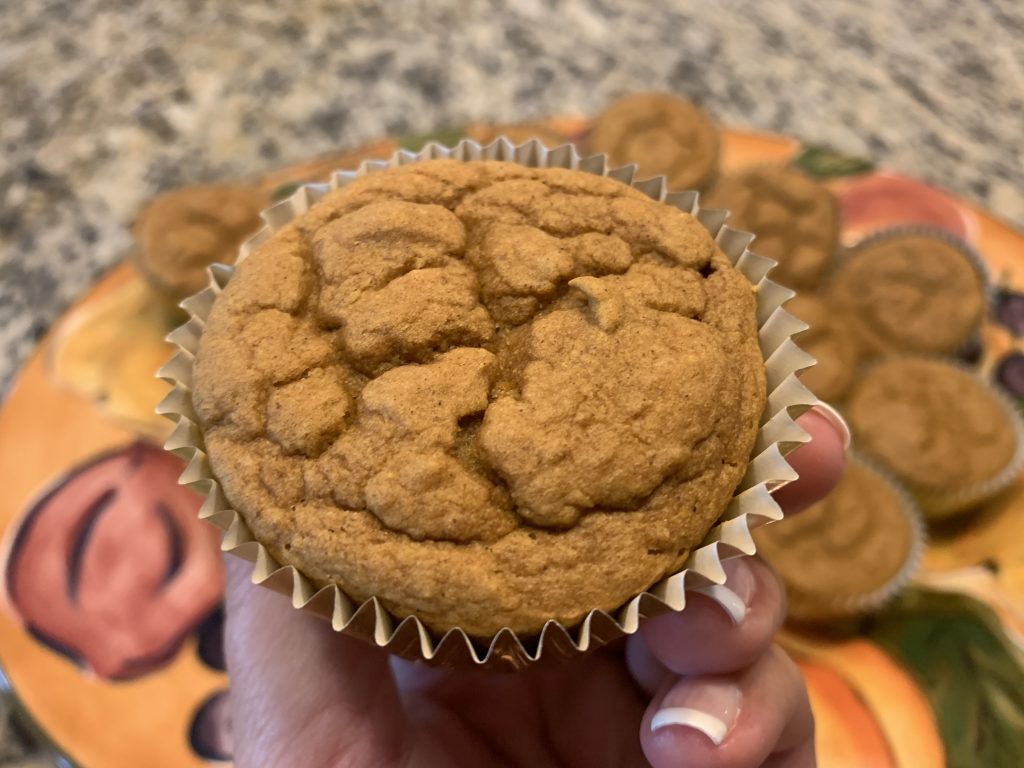 fresh out of the oven pumpkin muffins