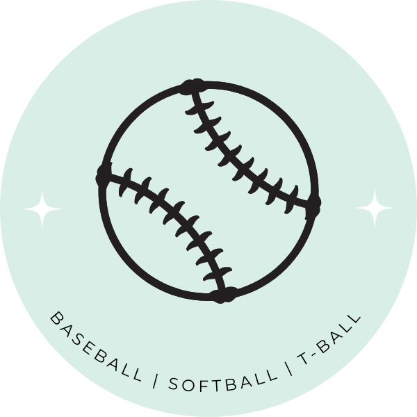 Baseball, Softball, T-Ball Button