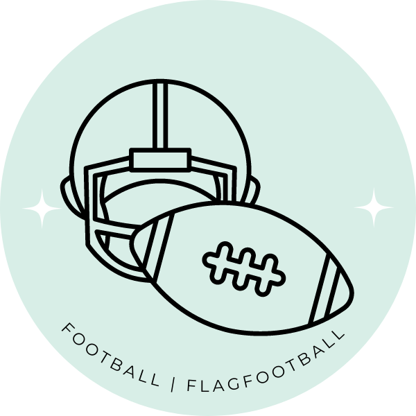 Football & Flag Football Button