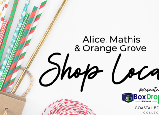 Shop Local holiday Alice Mathis Orange Grove