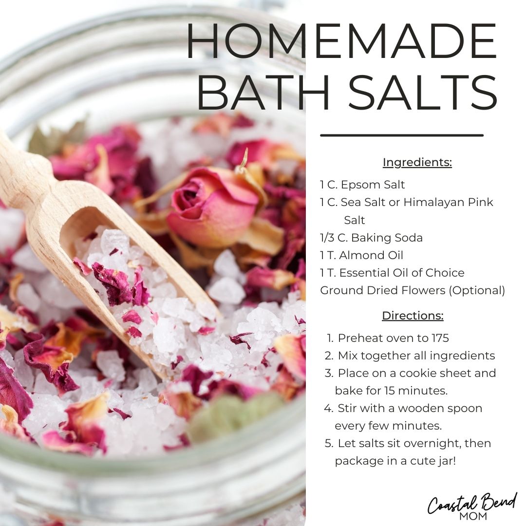 Homemade Bath Salts Recipe Card